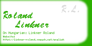 roland linkner business card